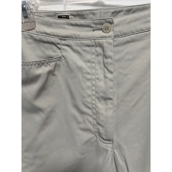 EUC Tilley straight leg adjustable waist straight leg tan trouser pants Size 12 - Picture 3 of 7